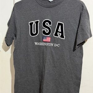 Delta Charcoal USA Washington DC Short Sleeve Tee